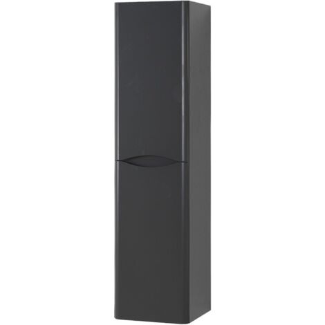 Colonna bagno sospesa 140 cm antracite 2 ante reversibili Zen