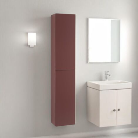 Colonna bagno sospesa 160 h cm reversibile GIGLIO finitura Ruggine Opaco