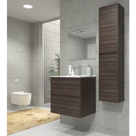 SoBuy Mobile sottolavabo per Bagno con 2 Ante L60*P30*A60 cm, Bianco,  BZR18-II-W : : Casa e cucina