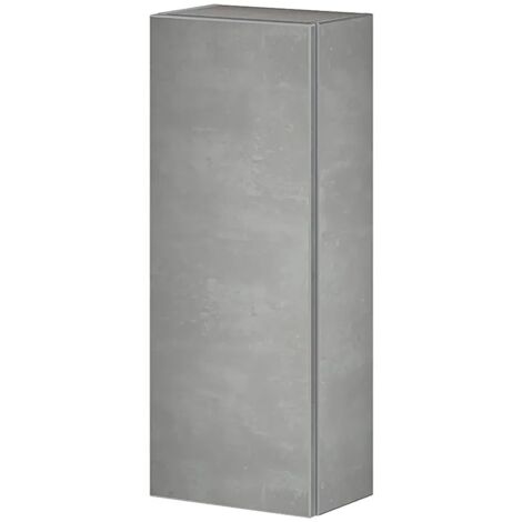 Colonna bagno sospeso H. 75 cm Master grigio cemento con anta reversibile