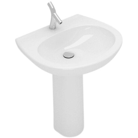 Colonna Clever per lavabo bianca lucida