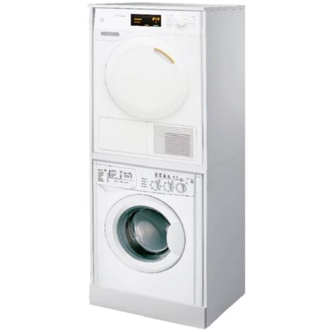 Colonna coprilavatrice in legno Bianco 70xH181 cm