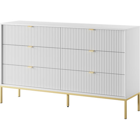Colonna da bagno, 2 ante, 140 x 30 x 30 cm, bianco opaco bianco lucido