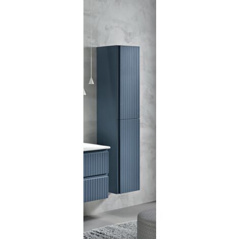 Colonna da bagno reversibile moderna ARTICO a 2 ante BLU