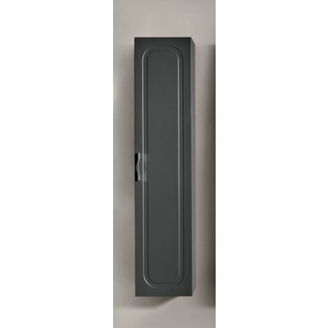 Colonna da bagno reversibile moderna CASPIO ad 1 anta ANTRACITE OPACO