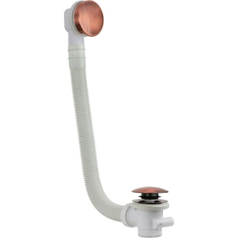 Colonne De Vidage Pour Baignoire, Couleur Bleue, Tube En Cuivre Et Siphon Inclus, Neuve