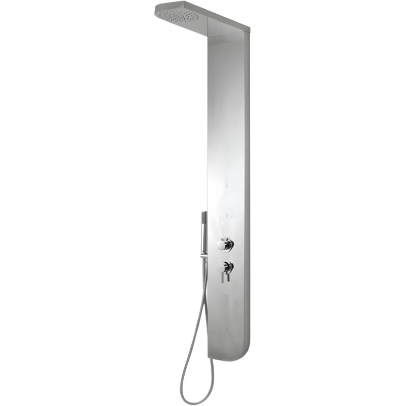 Colonna Doccia Acciaio Inox 3 Funzioni 4 Bocchette Idro Lombari L20...