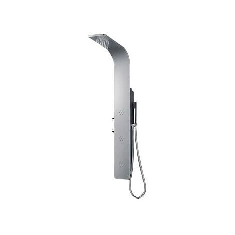 BODYCLEAN Colonna doccia (1300mmx180mm) vernice argento alluminio lega