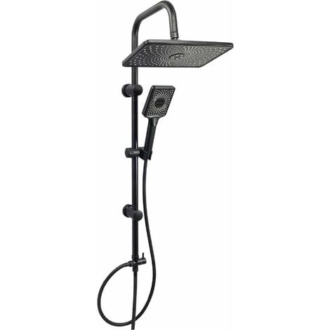 NBRAND COLONNA DOCCIA C/SOFFIONE E DOCCETTA LX-4002 NERO OP