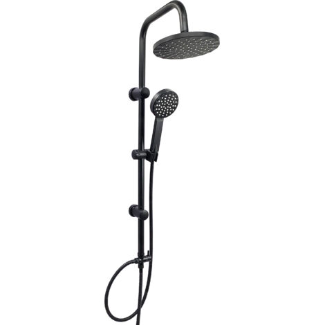 Colonna Doccia Con Soffione E Doccetta Lx-4001 Nero Op