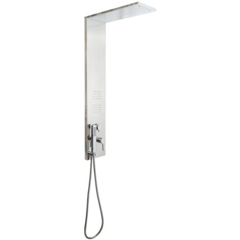 Colonna Doccia Idromassaggio con Soffione e Doccetta Inox Trend - Finitura: Lucido