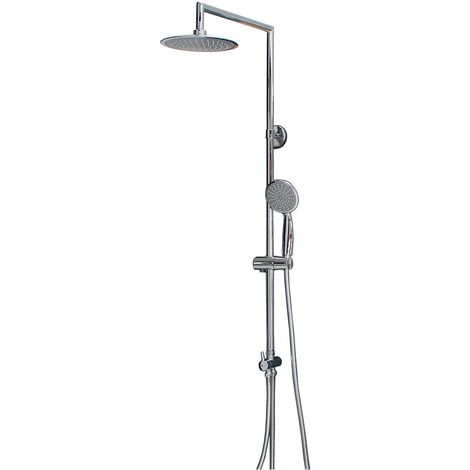 Colonna Doccia Senza Miscelatore Grohe.Colonna Doccia In Acciaio Inox Lucido Senza Miscelatore Pavone 78516 Taco