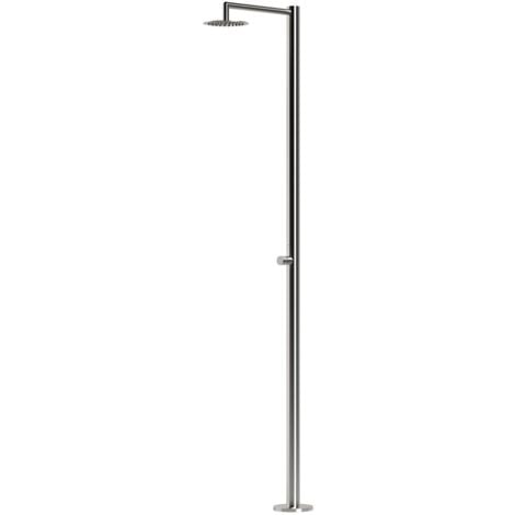 Colonna Doccia Inox Per Esterno Cm 229x6x42 Sined Doccia Inox Polifemo
