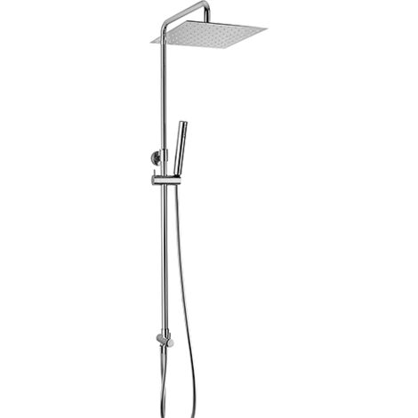 Colonna doccia Jacuzzi Sunset senza miscelatore con deviatore meccanico e supporto doccia con flessibile grigio 0SU00846JA04