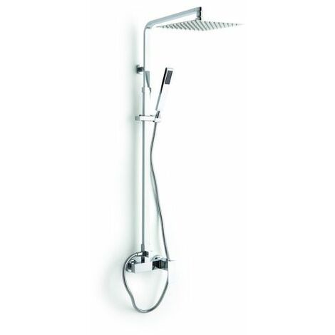Colonna Doccia Meccanica Tamanaco Serie Quadro NETTUNO Soffione 25X25 Cromo - CD700171NE
