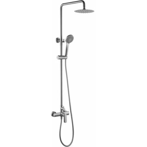 IMEX PRODUCTS Colonna doccia monocomando Ural Imex BDG040/NQ colore nickel spazzolato