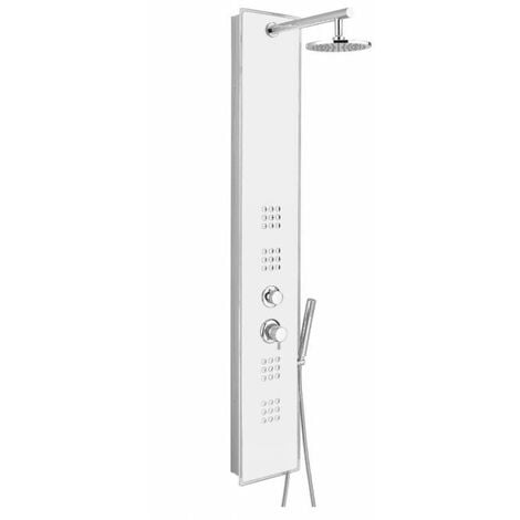 Colonna Doccia Fitness Shower.Colonna Doccia Multifunzione Metaform Modello Crystal Acciaio Inox Colore Bianca 291 1088