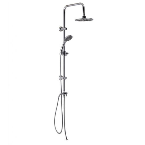 Colonna Doccia Murale Tender Natural Con Soffione e Doccetta - Finitura Cromo