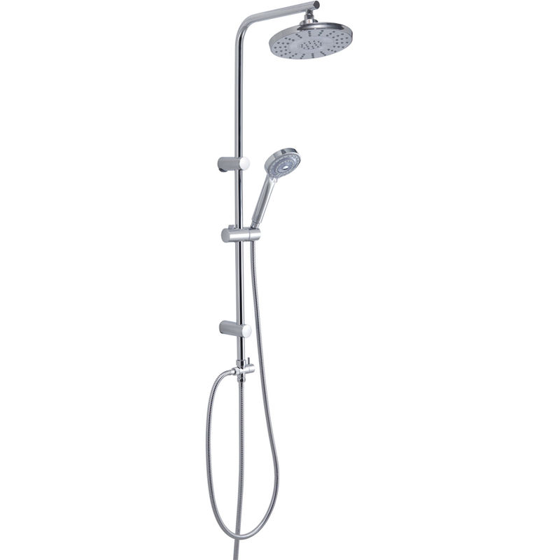 Deviatore Per Colonna Doccia.Colonna Doccia Regolabile Da 100 Cm Con Soffione Tondo E Doccetta Monogetto E Deviatore Modello Light00 Led Tre Colori Per Cromoterapia Gysc10800