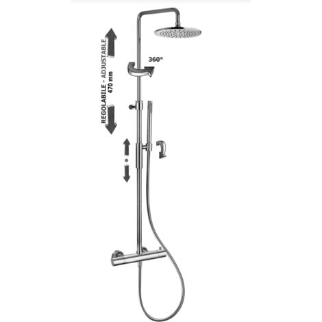 Colonna doccia regolabile completa Paffoni Birillo ZCOL646LIQ Cromo