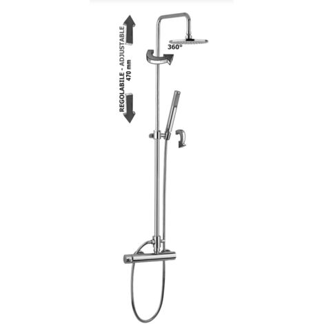 Colonna doccia regolabile Paffoni Easy Plus ZCOL603CR  Cromato - Metallo