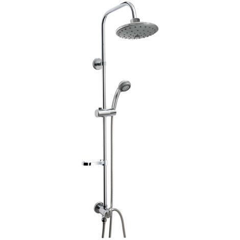 Colonna doccia saliscendi mod combinato carbonia, soffione + doccetta