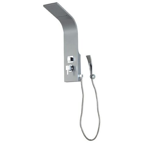 Colonna doccia Senna in alluminio argento di Tamanaco
