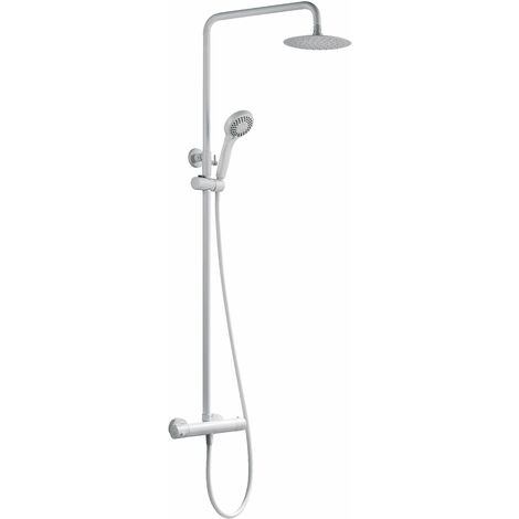 Colonna doccia termostatica BS371 Bianco opaco - incl. soffione e