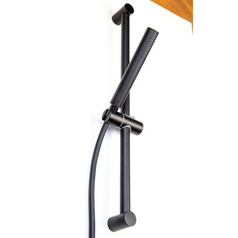 COLONNA DOCCIA TONDA NERA - 70 CM