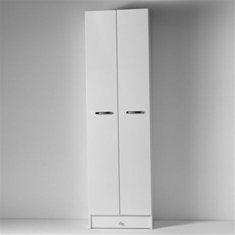 Colonna Eko a terra 57,6x36,6 a due ante con 4 ripiani bianca