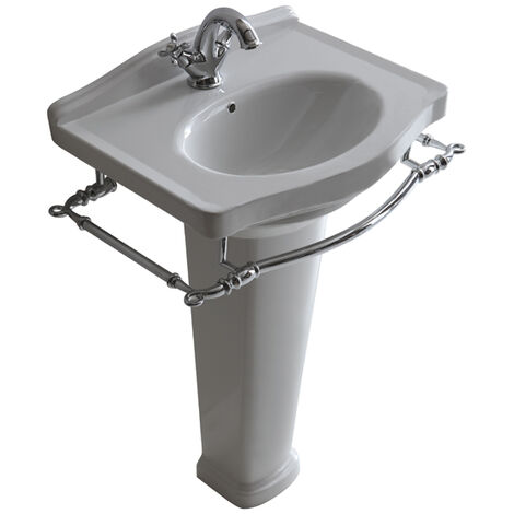 Colonna Ethos per lavabo (8433-8433M) bianca lucida di Ceramica