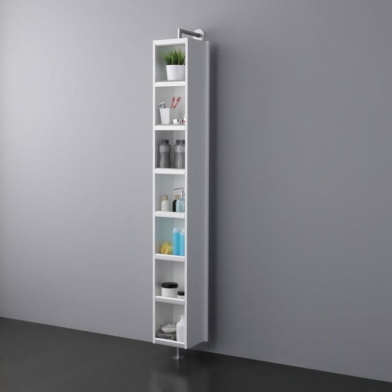 

Colonna Girevole Per Bagno Con Ripiani E Specchio