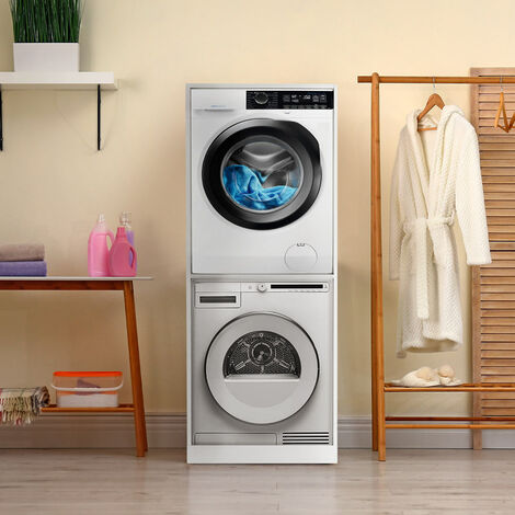 Tower Pro – Supporto per sovrapporre lavatrice e asciugatrice, con ripiano  estraibile