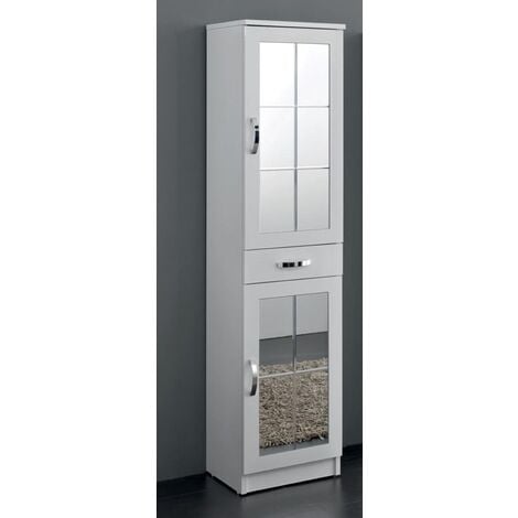 Mobile colonna antonella cm 66x33x160h 4 ante e 1 cassetto colore: bianco