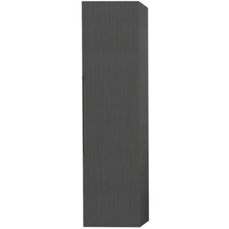 colonna pensile sospesa decor bagno "canaletto" con 1 anta colore grigio lava, 35x28x138 cm