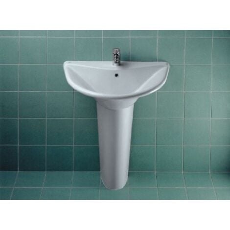 Lavandino A Colonna Ideal Standard.Colonna Per Lavabo Diagonal Bianco Ideal Standard T403000