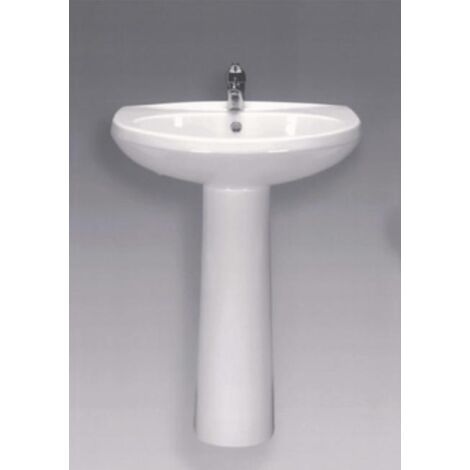 COLONNA PER LAVABO UNIVERSALE MIRTO BIANCO - CERAMICHE AFFATATO