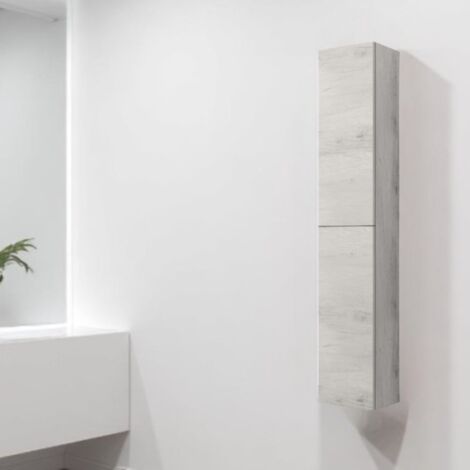 Colonna sospesa reversibile 30X22 a 2 ante Quercia Bianco