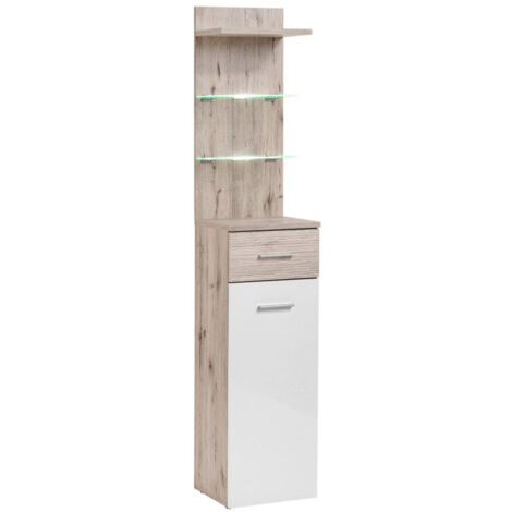 Colonne 2 Niveaux en Bois "Gustavo" 200cm Naturel