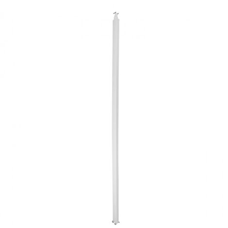 Colonne à clippage direct 2 compartiments hauteur 3,90m couvercle PVC et corps en PVC blanc RAL9003 (653033)