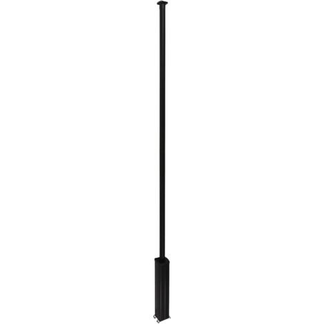Colonne à clippage direct 4 compartiments hauteur 3,35m couvercle PVC et corps en alu noir RAL9017 LEGRAND 653052