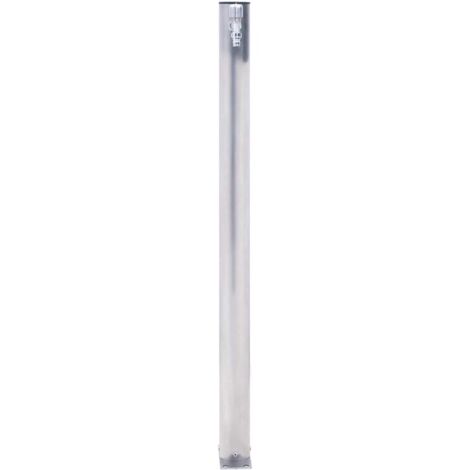 Colonne à eau de jardin 100 cm acier inoxydable rond CFW610475