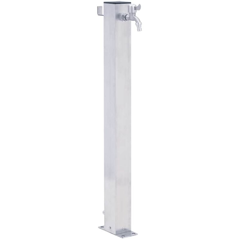 Vidaxl - Colonne à eau de jardin 100 cm acier inoxydable carré