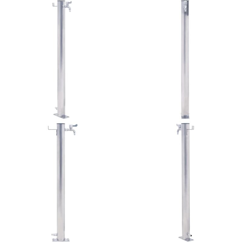 Vidaxl - Colonne à eau de jardin 40 cm acier inoxydable rond - colonne à eau - colonnes à eau - Home & Living - Argent