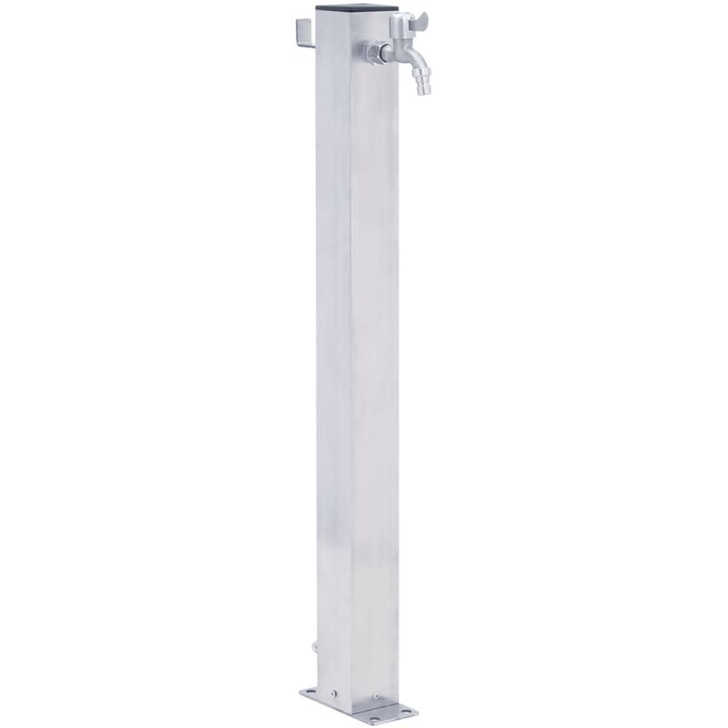 Design In - Colonne à eau de jardin 60 cm acier inoxydable carré CFW42820