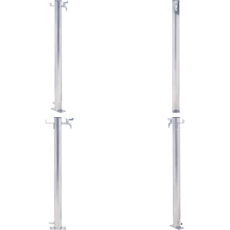 Vidaxl - Colonne à eau de jardin 60 cm acier inoxydable rond - colonne à eau - colonnes à eau - Home & Living - Argent