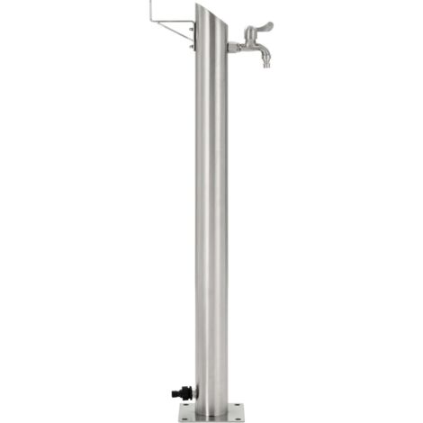 Colonne à eau de jardin ronde Acier inoxydable 95 cm CFW197673