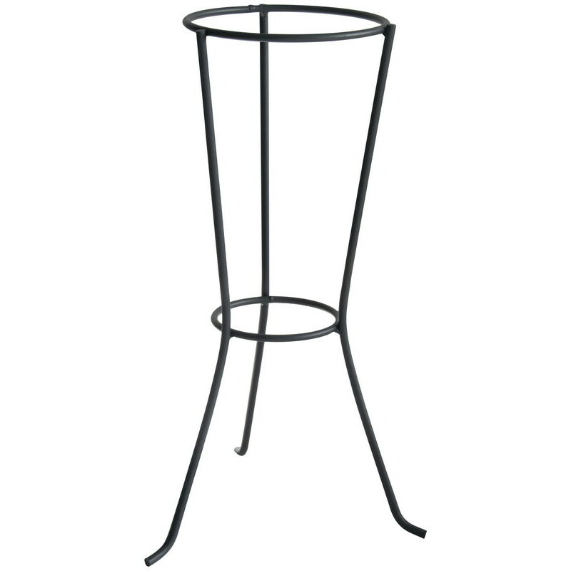 Colonne anthracite h. 56 cm pour pot 20-22 cm - Acier époxy - Louis Moulin