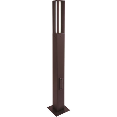 Colonne AURA IP65 LED SMD 34W 5000lm(2340lm) CRI80 3000K 120º 2000mm Marron rouille