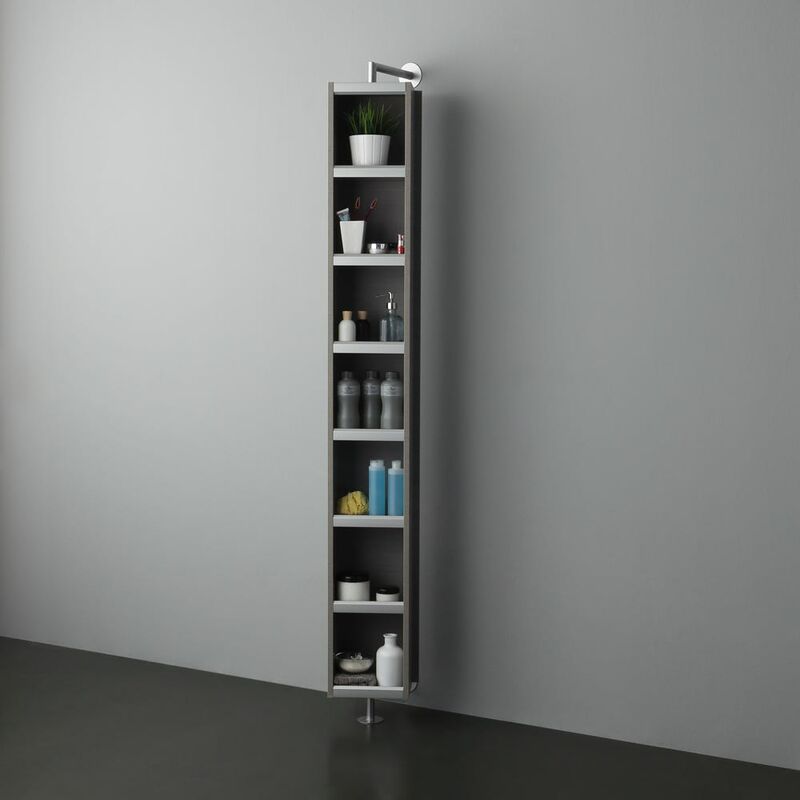 COLONNE AVEC MIROIR ET PORTE TAMBOUR A GRAY JOUR